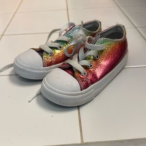 Rainbow Shimmer Converse All Star size 7